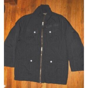 S.Oliver Men’s Black Casual Jacket XL Zip Front Pockets Outdoor Coat